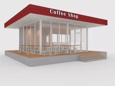 Coffee Shop 1 3D model