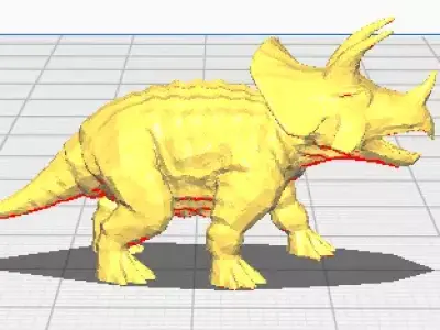 Triceratops 3D print model