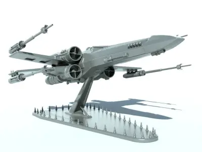 X-WING for 3Dprint 3D print model