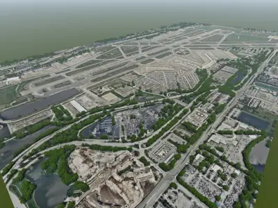 Palm Beach International Airport 3D model