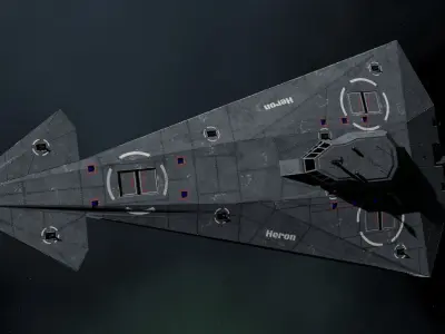 Heron-class Heavy Interceptor Frigate 3D model