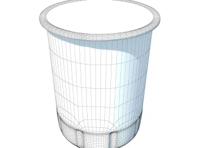 Blue Oil Filter 57 3D model