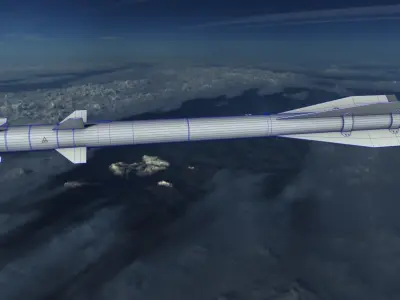 Vympel R60 Missile Low-poly 3D model