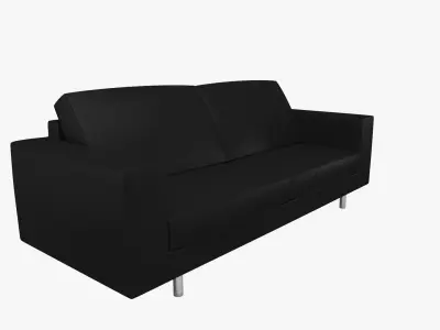 Polo - checkered sofa Free low-poly 3D model