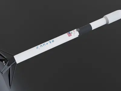 Falcon 9 - 3D Model Low-poly 3D model
