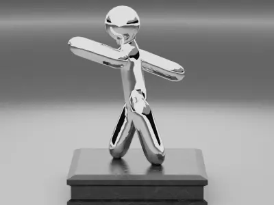 PBR Little Statue 3d Model Free low-poly 3D model
