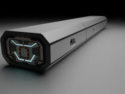 Sci Fi Corridor 3D model free Free 3D model