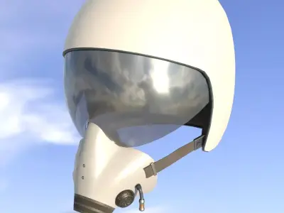Flight Helmet Low-poly 3D model