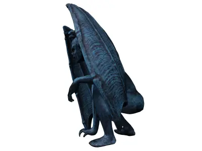 Gagoil03 statue of demon with wings 3D model
