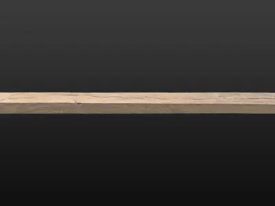 Wood Beam 06 3D model