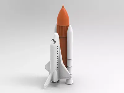 shuttle - space ship NASA 3D model