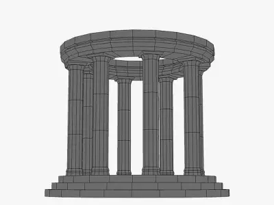 Stone Oracle Temple 3D model