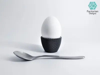 Egg Cup Unbowed to 3D Print STL Files plus Bambu Studio 3MF 3D print model