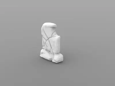 Weathered Flat Headstone - Free Sample Free 3D print model