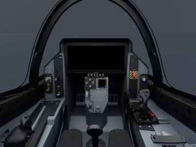 F-35 Cockpit 3D model