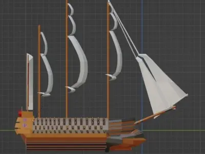 Santissima Trinidad Low-poly 3D model
