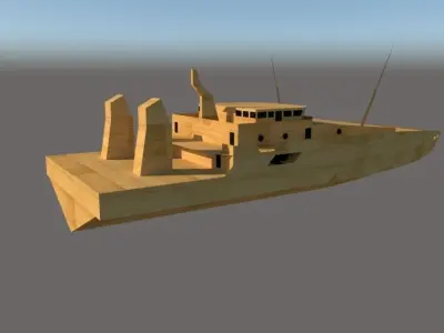 Coast Guard RC Boat 3D model