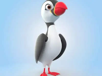 Puffin Bird 3D model