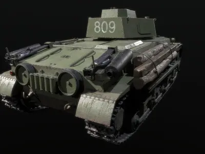 40M Turan  Low-poly 3D model