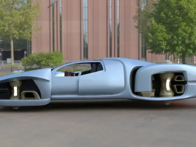 Total Recall Hover Car 2084 3D model