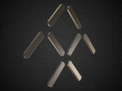 faraday future logo 3D model