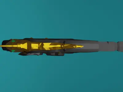 Ferryman Pistol Sea of Thieves Low-poly 3D model