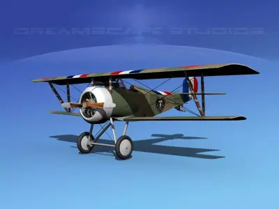 Nieuport 17 V01 France 3D model