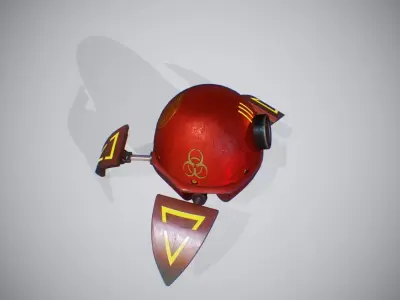 Spider Robot Low-poly 3D model