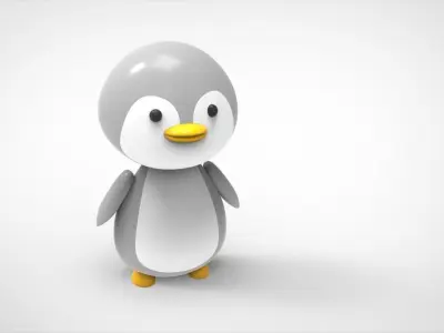 Baby Penguins 3d model - Stl file for 3d printing 3D model