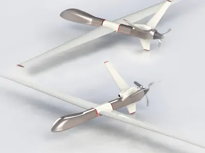 UAV Fixed Wing Atomics MQ-9 Reaper Model Free 3D print model