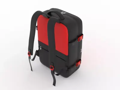Backpack bag baggage Low-poly 3D model