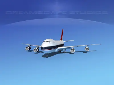 Boeing 747-100 Corporate 3 3D model