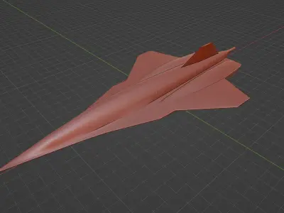 Lockheed Martin SR-72 Son of Blackbird Low-poly 3D model