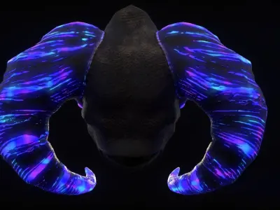 Skull Helmet Low-poly 3D model