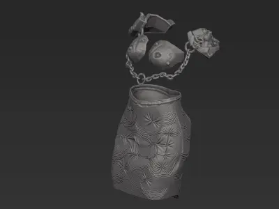 armor woman knight style 3D model