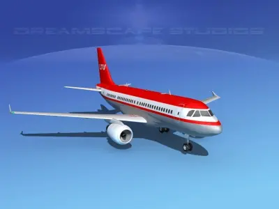 Airbus A319 LTU 3D model