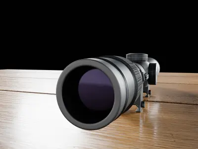 Trijicon AccuPoint scope Low-poly 3D model