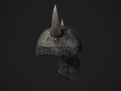 Medieval Viking Helmet Free low-poly 3D model