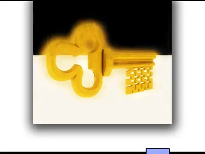 Medieval Gate Medieval Key 3D model