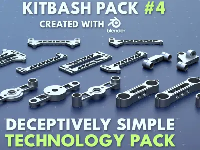 Simple Kitbash Bundle Ultimate Pack 2 3D model