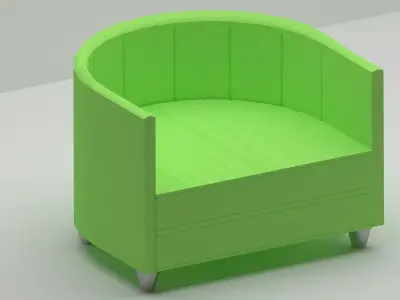Modern Armchair Free 3D model shop