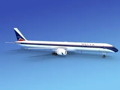 Boeing 757-300 Delta 1 3D model