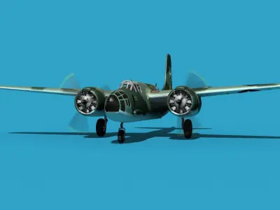 Douglas A-20E Havoc V01 3D model