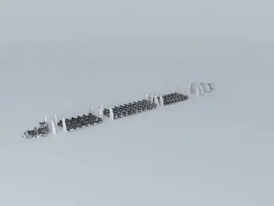 Boeing 767-300 and higher interior Free 3D model