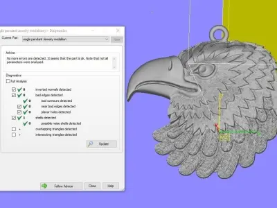 Eagle head Free 3D print model