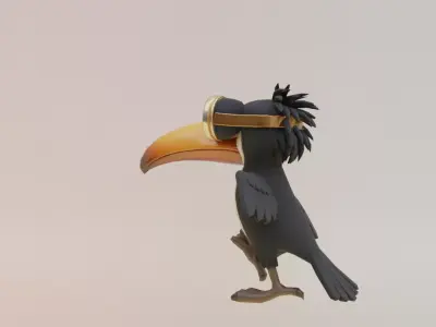 Fruli Frula Italian brainrot Low Poly Character Low-poly 3D model