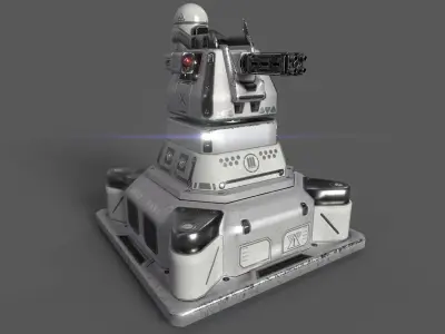Small 20mm CIWS 3D model