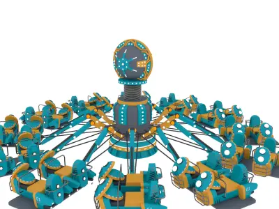 Aircraft Carousel 3D model