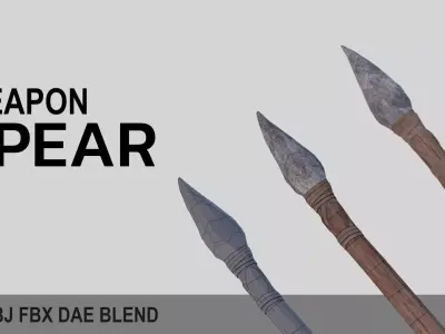 spear three axes Free 3D model