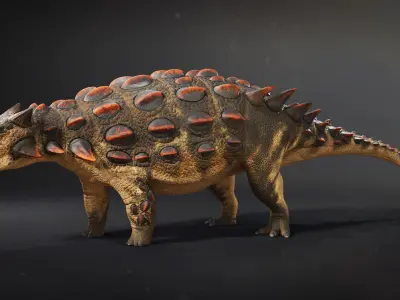 Ankylosaurus Rig asset Low-poly 3D model